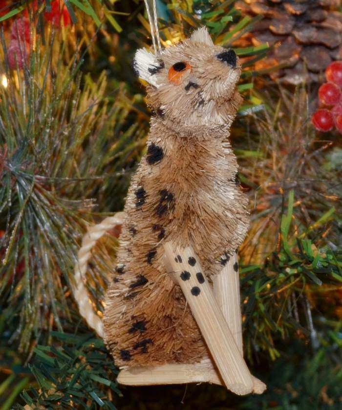 Brushart Bristle Brush Ornament Cheetah